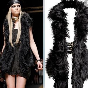 Versace Faux fur Vest